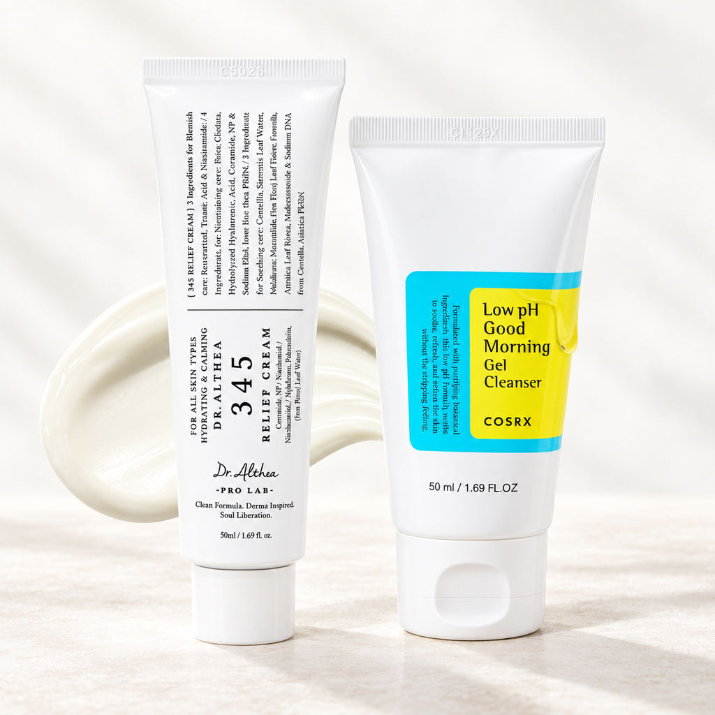 JAE ROOTS Barrier Rescue Duo COSRX Cleanser and Dr Althea Cream